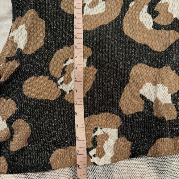 Show Me Your Mumu Mellow Bonfire Oversized Sweater in S’more Cheetah Metallic - Picture 8 of 9